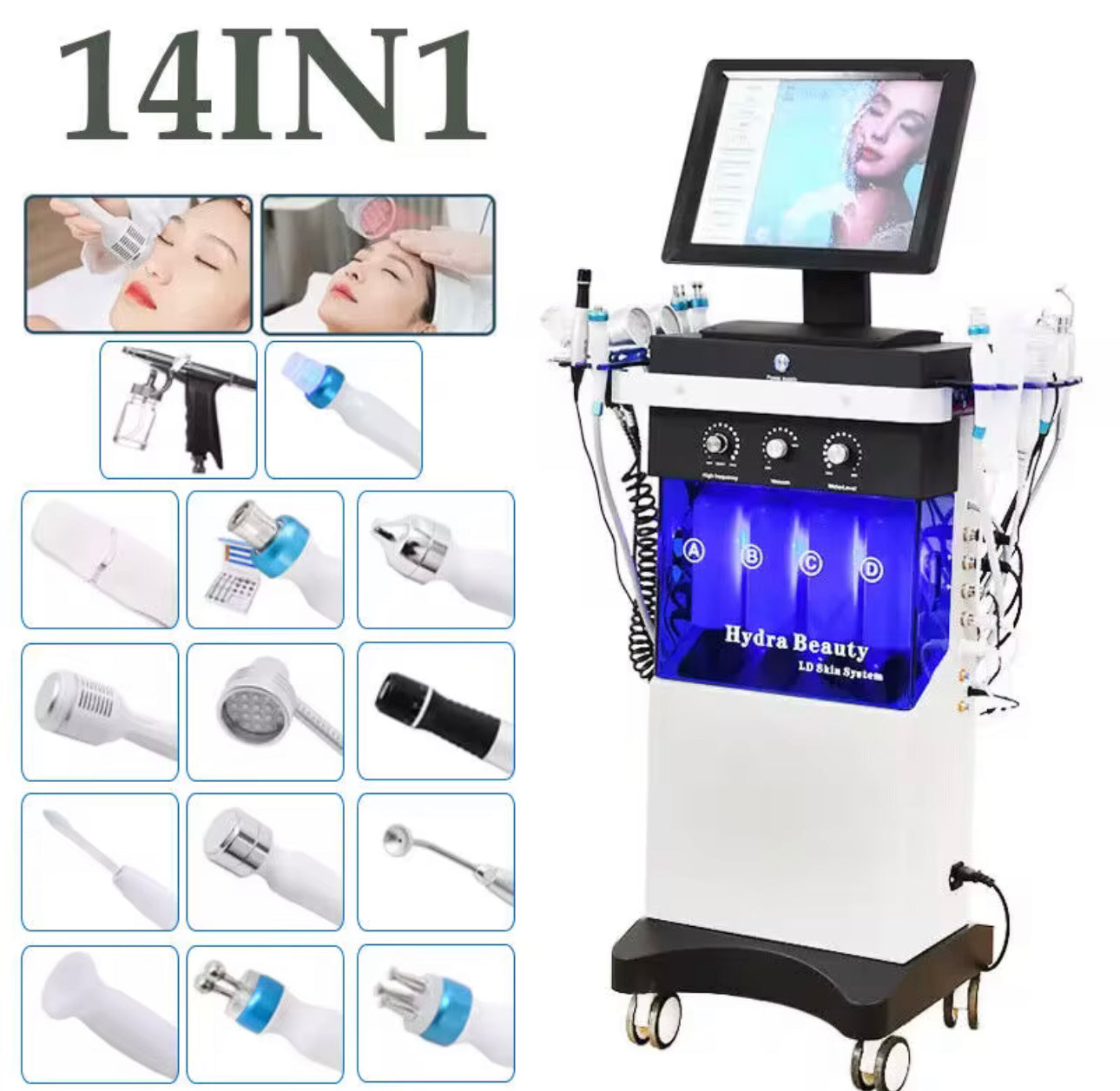 Machine Professionnelle Hydra – 14 Embouts Haute Performance